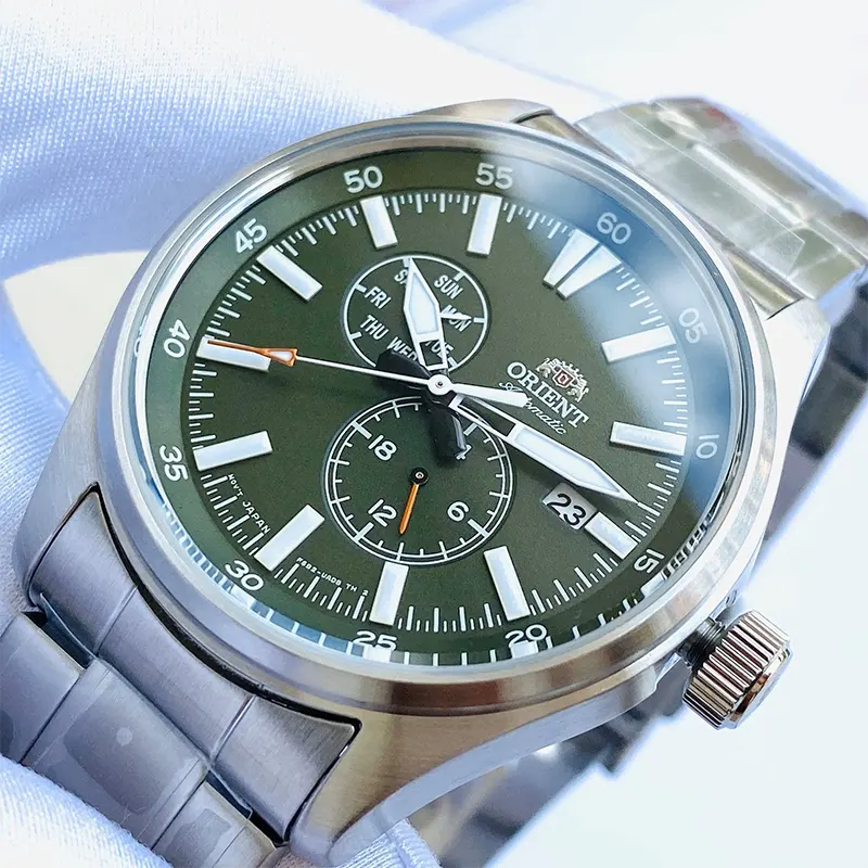 Orient Defender II Automatic Green Dial Watch For Men's  | RA-AK0402E10B